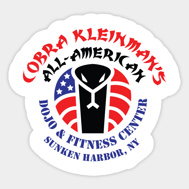 Cobra Kleinman's All-American Dojo! Sticker by Fireside Mystery Theatre